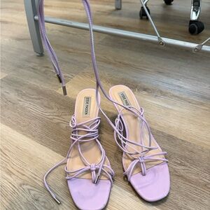 Steve Madden Lavender Lace-Up Sandals